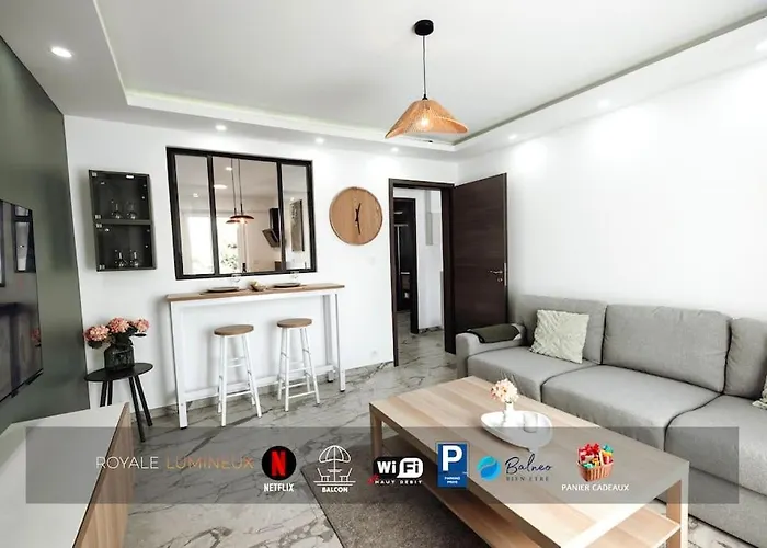 Apartamento Royale Lumineux Jacuzzi Parking Privé *