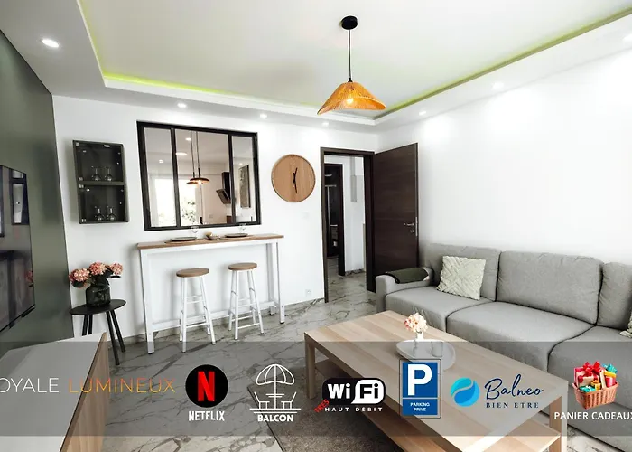 Apartamento Royale Lumineux Jacuzzi Parking Privé